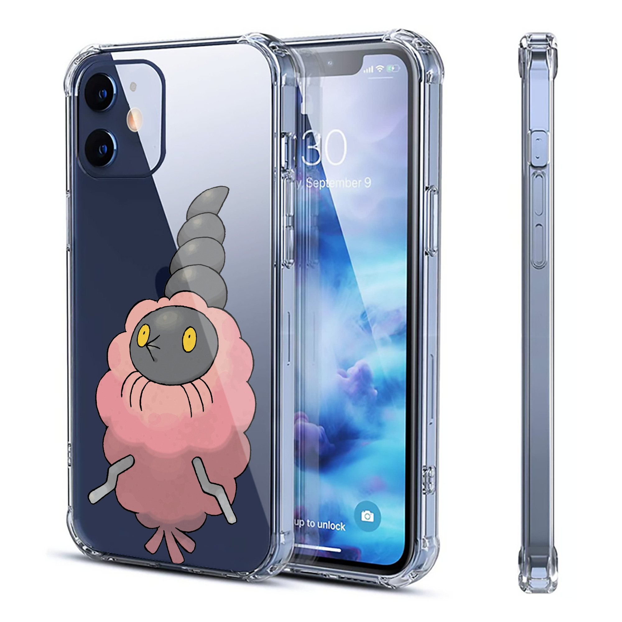 （画像用） ポケットモンスター Pokémon 【iPhone 12シリーズ対応】透明スマホケース（クリアソフトケース）
